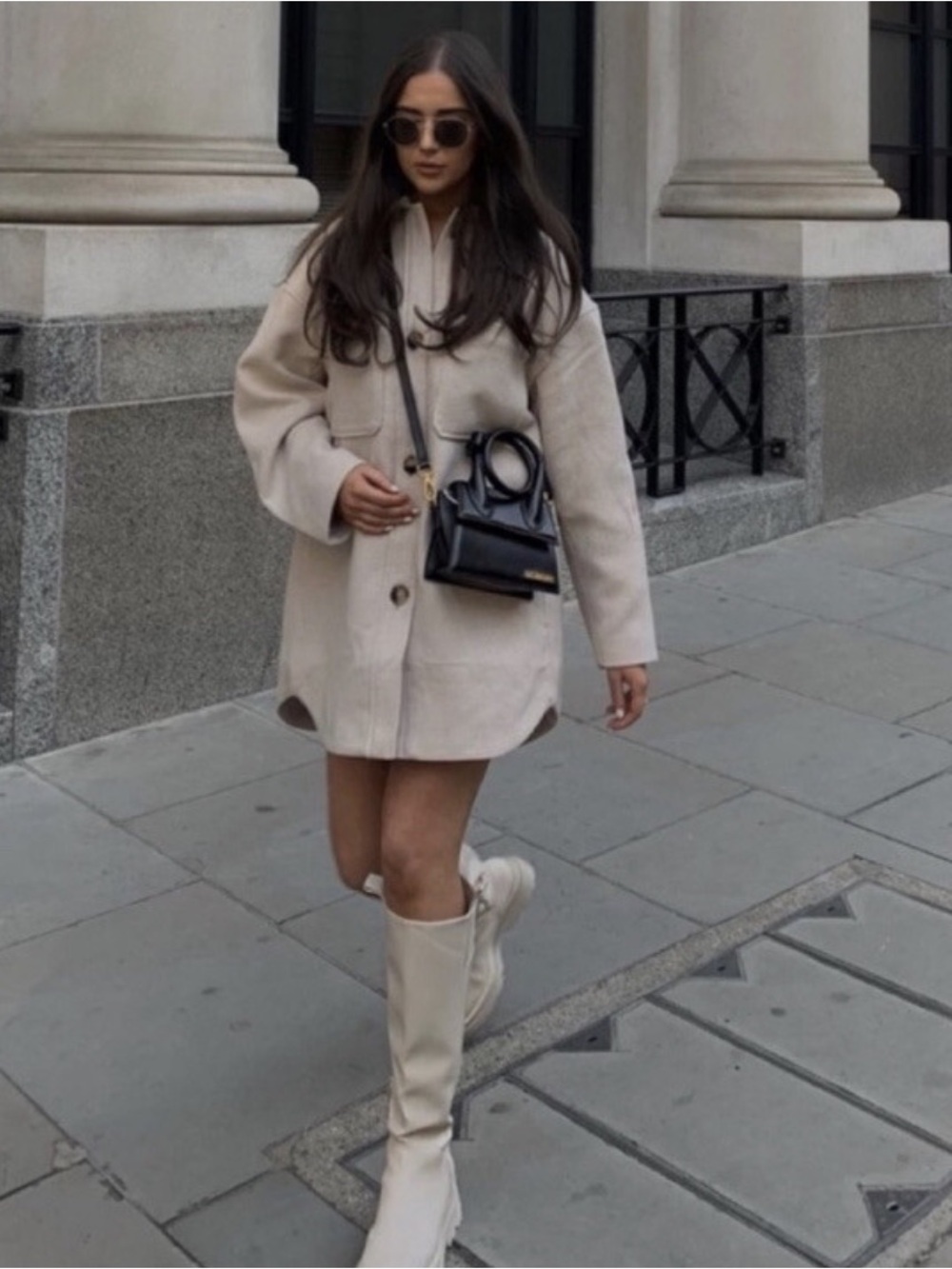 H&M Oversized Wool Blend Shacket Jacket